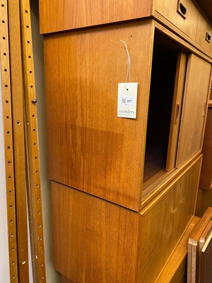 Lot 377 - A Danish teak wall system