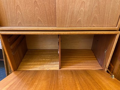 Lot 377 - A Danish teak wall system