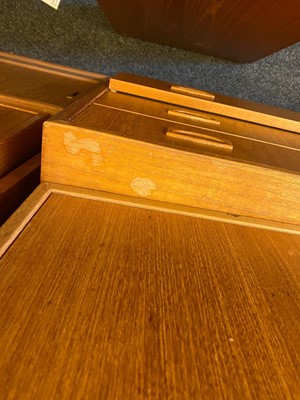 Lot 377 - A Danish teak wall system