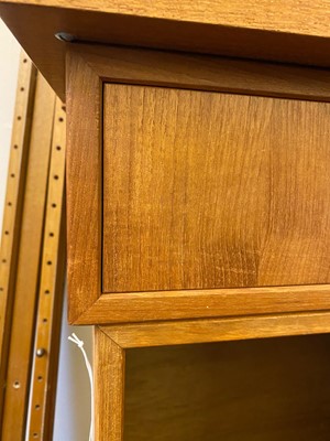 Lot 377 - A Danish teak wall system