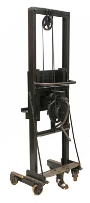 Lot 297 - An industrial cast iron easel