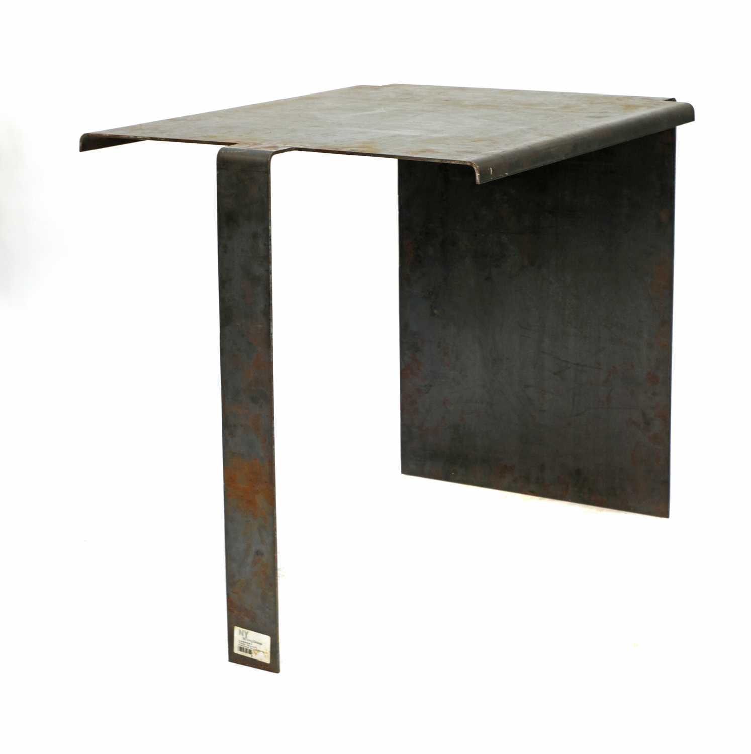 Lot 457 - An 'industrial' steel desk