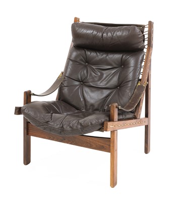 Lot 382 - A rosewood 'Hunter' chair