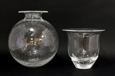 Lot 113 - A Steuben clear glass vase