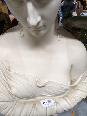 Lot 213 - Clytie, a Copeland Parian bust on a socle