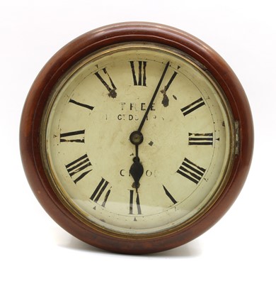 Lot 207 - A 19th century mahogany cased wall timepiece