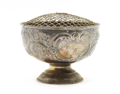 Lot 61 - An Edwardian silver rose bowl