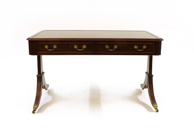 Lot 318 - A George III mahogany library table