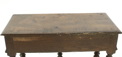 Lot 237 - An oak side table