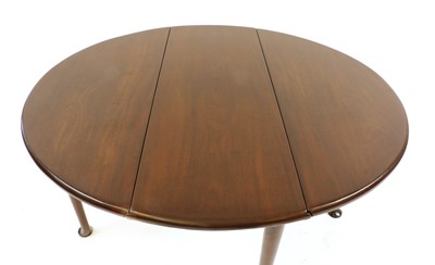 Lot 284 - An 18th century oval mahogany pad food table