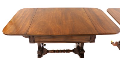 Lot 875 - A pair of Regency mahogany tables