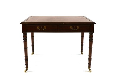 Lot 255 - A 19th century mahogany writing table