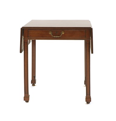 Lot 777 - A George III Chippendale period mahogany Pembroke games table