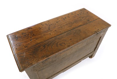Lot 244 - A 17th century and later oak coffer