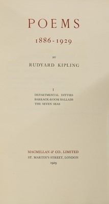 Lot 44 - Rudyard Kipling Poems Signed Limited Edition