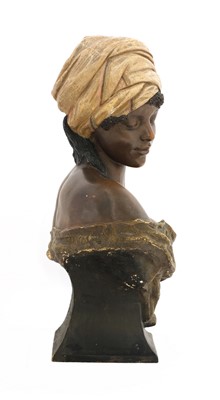 Lot 66 - A Goldscheider 'La Negresse' terracotta bust
