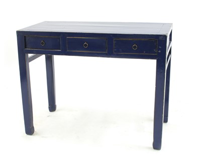 Lot 342 - A Chinese lacquered console table