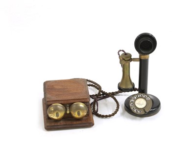 Lot 192 - A vintage candlestick telephone
