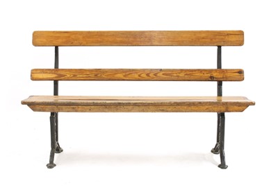 Lot 580 - An Edwardian school bench