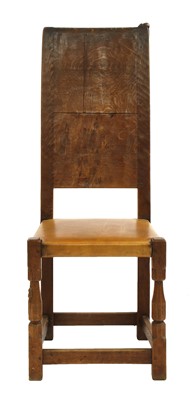 Lot 111 - Six Robert 'Mouseman' Thompson oak dining chairs