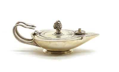 Lot 66 - A Victorian silver novelty table lighter