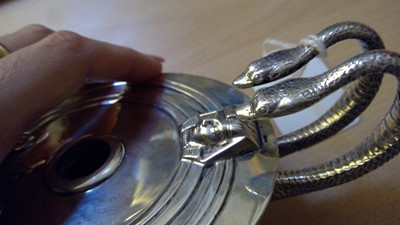 Lot 66 - A Victorian silver novelty table lighter