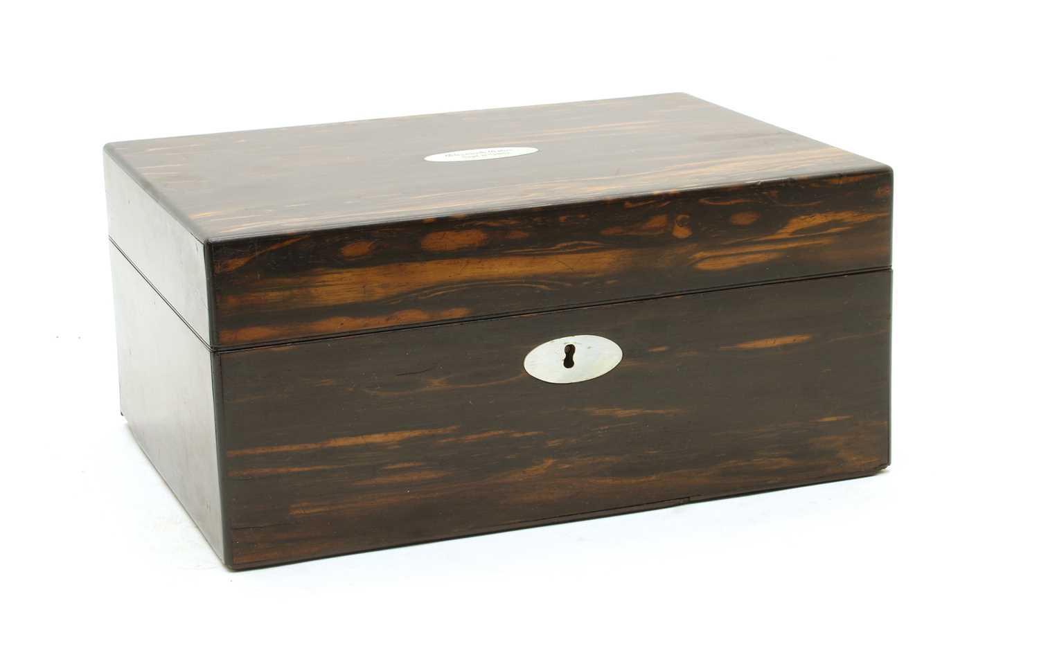 Lot 278 - A Victorian coromandel work box