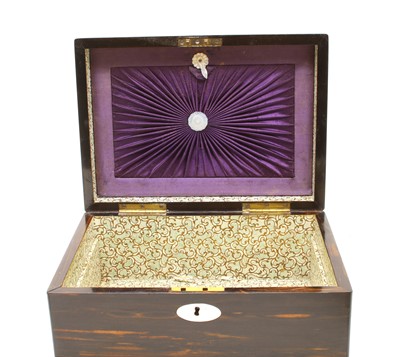 Lot 278 - A Victorian coromandel work box