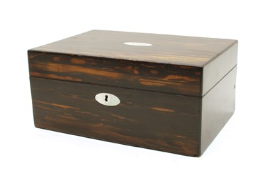 Lot 278 - A Victorian coromandel work box