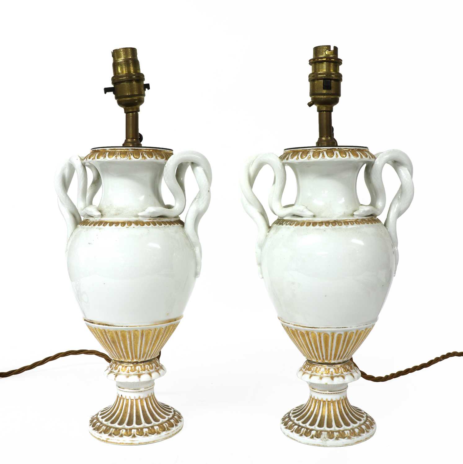Lot 101 - A pair of Meissen style vases