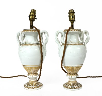 Lot 101 - A pair of Meissen style vases