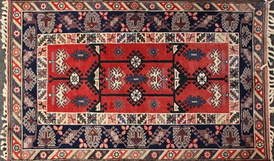 Lot 613 - A Caucasian rug