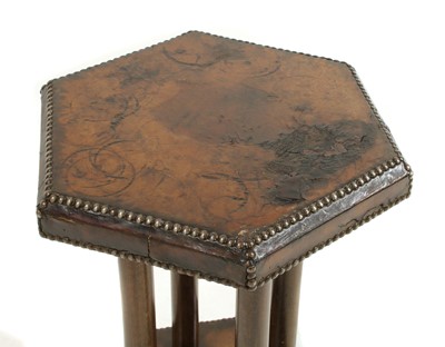 Lot 275 - A topped hexagonal table