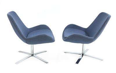 Lot 215 - A pair of 'Evi' lounge chairs