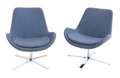 Lot 215 - A pair of 'Evi' lounge chairs