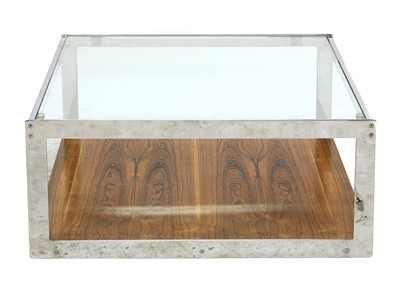 Lot 332 - A Merrow Associates' rosewood and chrome coffee table