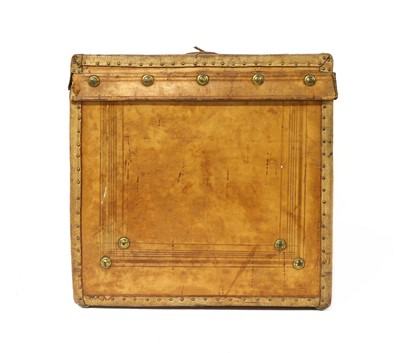 Lot 64 - A small leather trunk