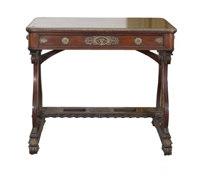 Lot 762 - A Regency mahogany and brass-mounted centre table