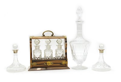 Lot 64 - A St Louis crystal glass 'Tommy' pattern decanter