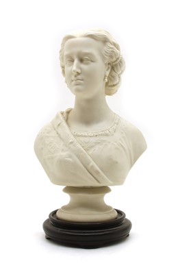 Lot 354 - A Copeland Parian bust of Alexandra Princess of Wales
