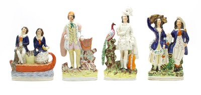Lot 315 - A collection of 19th century Staffordshire figure groups