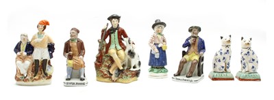 Lot 274 - A collection of 19th century Staffordshire figures
