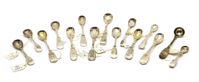 Lot 113 - A collection of Georgian and later mustard spoons