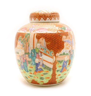 Lot 270 - A Qianlong porcelain ginger jar