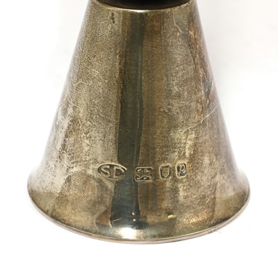 Lot 405 - A silver gilt table bell