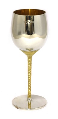 Lot 412 - A silver gilt wine goblet
