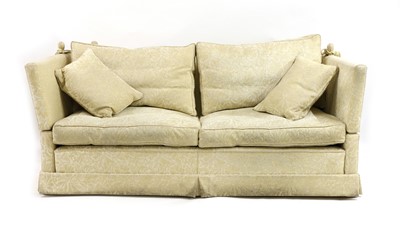 Lot 401 - A Knowle settee by Whitehead Designs