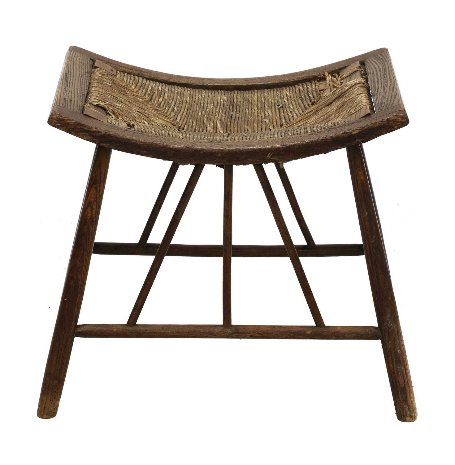 Lot 10 - An Arts and Crafts ash Thebes stool