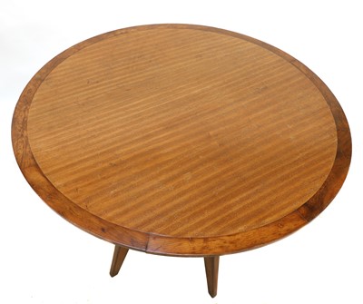 Lot 286 - A teak and yew wood centre table