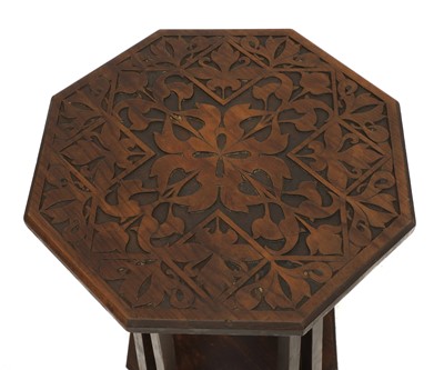 Lot 30 - An Arts and Crafts walnut octagonal occasional table
